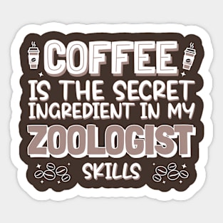Coffee lover Zoologist Sticker